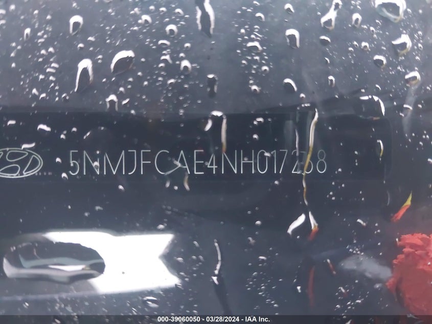 2022 HYUNDAI TUCSON 2.5L I4   N(VIN: 5NMJFCAE4NH017258