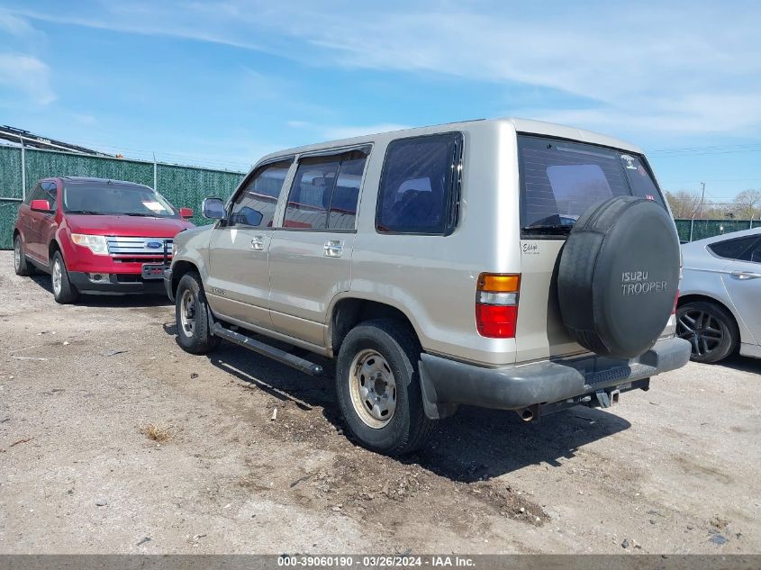 1993 Isuzu Trooper S VIN: JACDH58V9P7916215 Lot: 39060190