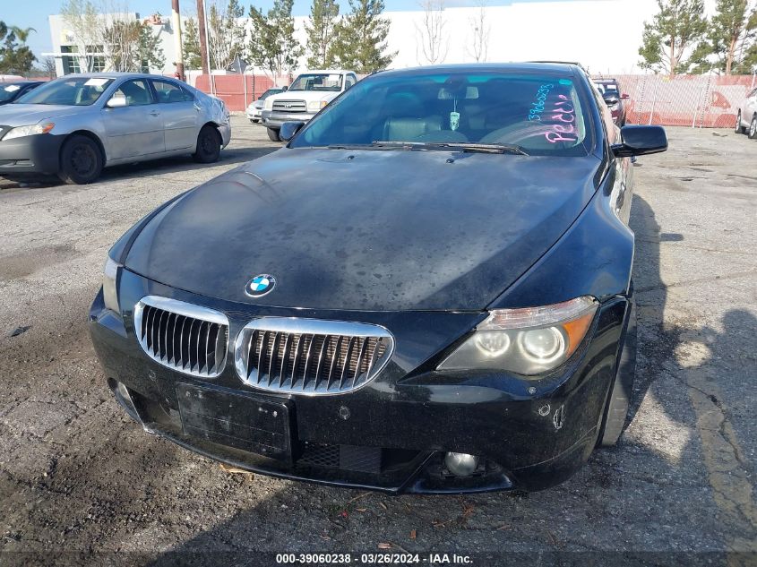 2005 BMW 645Ci VIN: WBAEH73465CF95125 Lot: 39060238