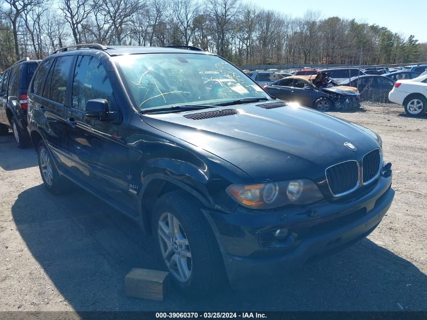 2006 BMW X5 3.0I VIN: 5UXFA13516LY37981 Lot: 39060370