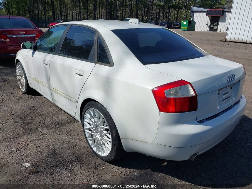 WAULC68E04A225295 | 2004 AUDI A4