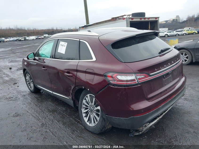 2021 LINCOLN NAUTILUS 2.0L I-4 DI, DOHC, V(VIN: 2LMPJ8J91MBL08256