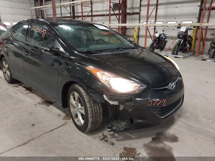 2013 Hyundai Elantra Gls VIN: 5NPDH4AE4DH358013 Lot: 39060778