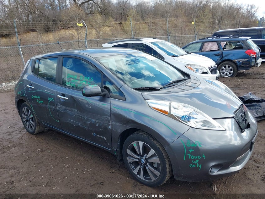 2014 Nissan Leaf Sl VIN: 1N4AZ0CP0EC334768 Lot: 39061026