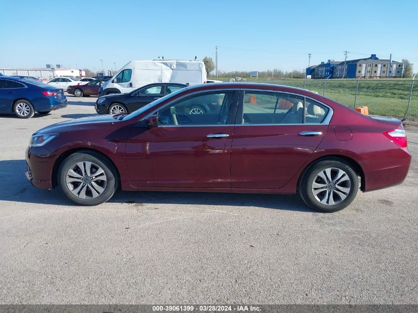 2015 Honda Accord Lx VIN: 1HGCR2F3XFA202638 Lot: 39061399