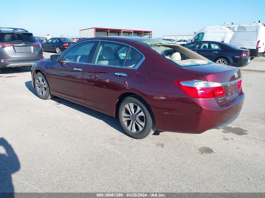 2015 Honda Accord Lx VIN: 1HGCR2F3XFA202638 Lot: 39061399