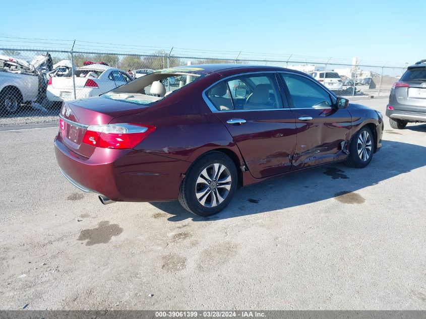 2015 Honda Accord Lx VIN: 1HGCR2F3XFA202638 Lot: 39061399