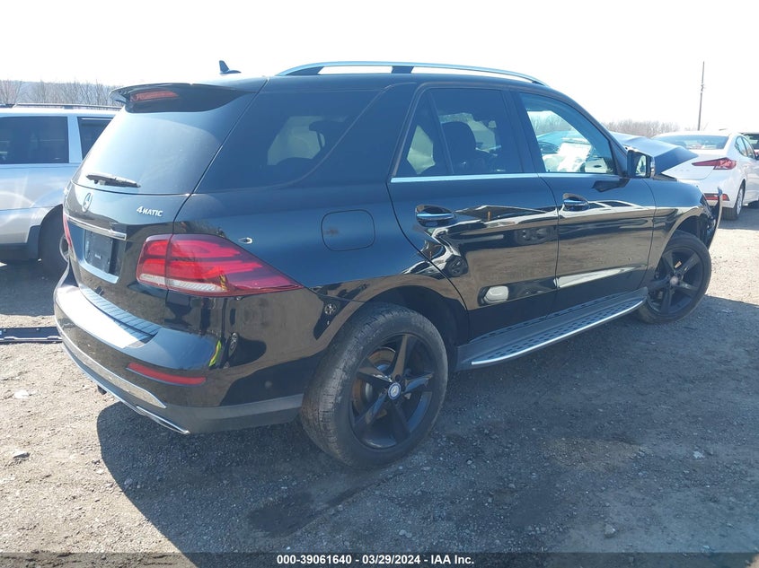2016 Mercedes-Benz Gle 350 4Matic VIN: 4JGDA5HB7GA792813 Lot: 39061640