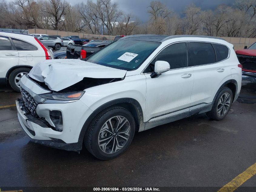 2019 Hyundai Santa Fe Limited 2.0T VIN: 5NMS5CAA0KH041606 Lot: 39061694