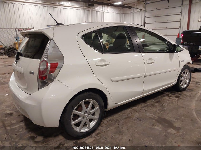 2012 Toyota Prius C Three VIN: JTDKDTB30C1008958 Lot: 39061823