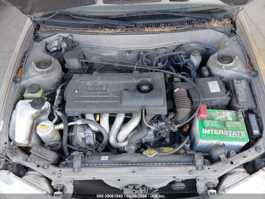 2002 Chevrolet Prizm VIN: 1Y1SK52892Z405044 Lot: 39061940