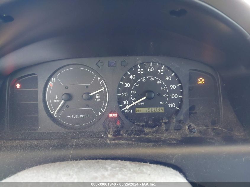 2002 Chevrolet Prizm VIN: 1Y1SK52892Z405044 Lot: 39061940