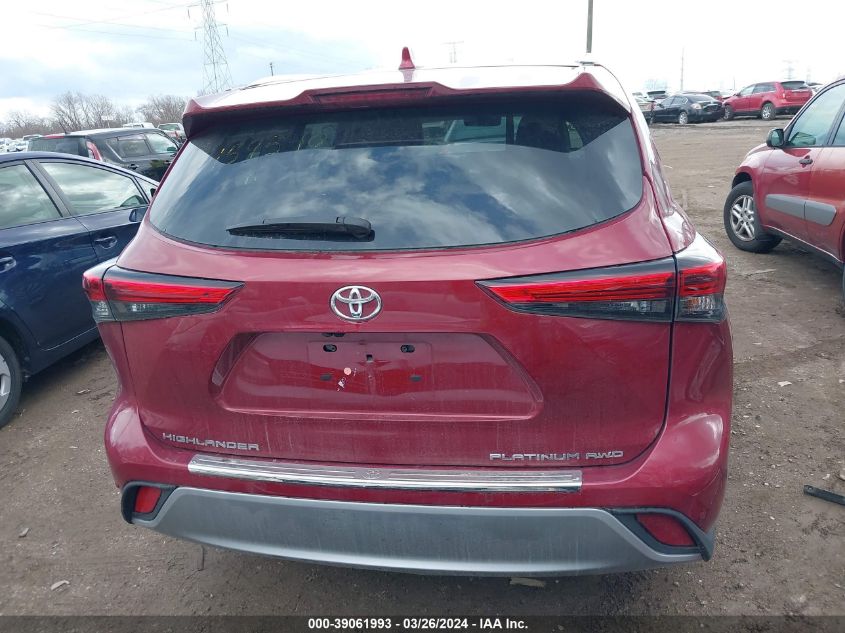 2021 TOYOTA HIGHLANDER PLATINUM - 5TDFZRBHXMS159540