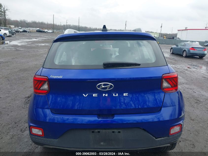 2022 Hyundai Venue Sel VIN: KMHRC8A35NU194039 Lot: 39062003