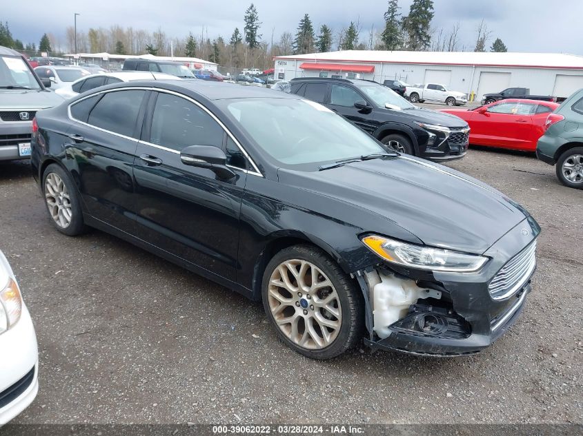 2014 Ford Fusion Titanium VIN: 3FA6P0K93ER195641 Lot: 39062022