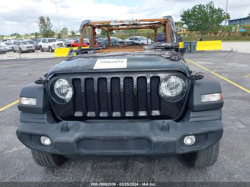 2021 Jeep Wrangler Unlimited Sport S 4X4 VIN: 1C4HJXDN4MW645400 Lot: 39062036