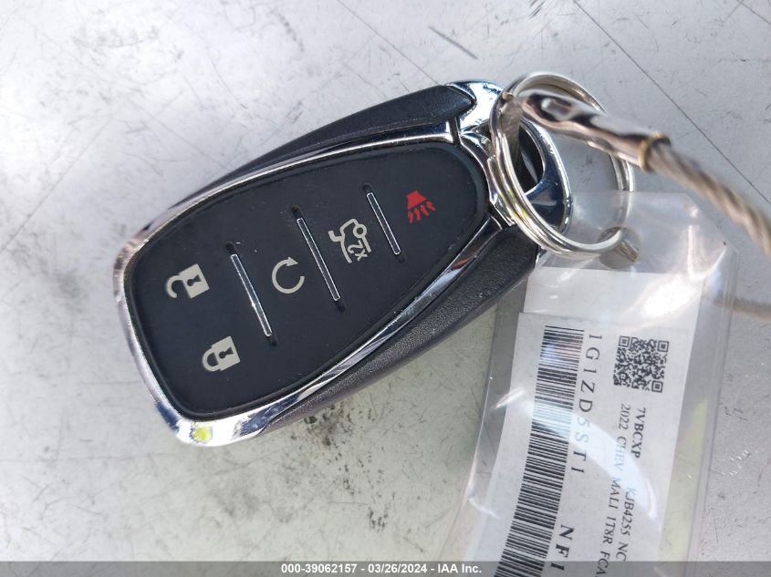 2022 CHEVROLET MALIBU LT - 1G1ZD5ST1NF176374