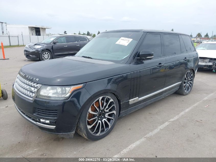 2014 Land Rover Range Rover 5.0L V8 Supercharged VIN: SALGS3TF1EA178763 Lot: 39062270