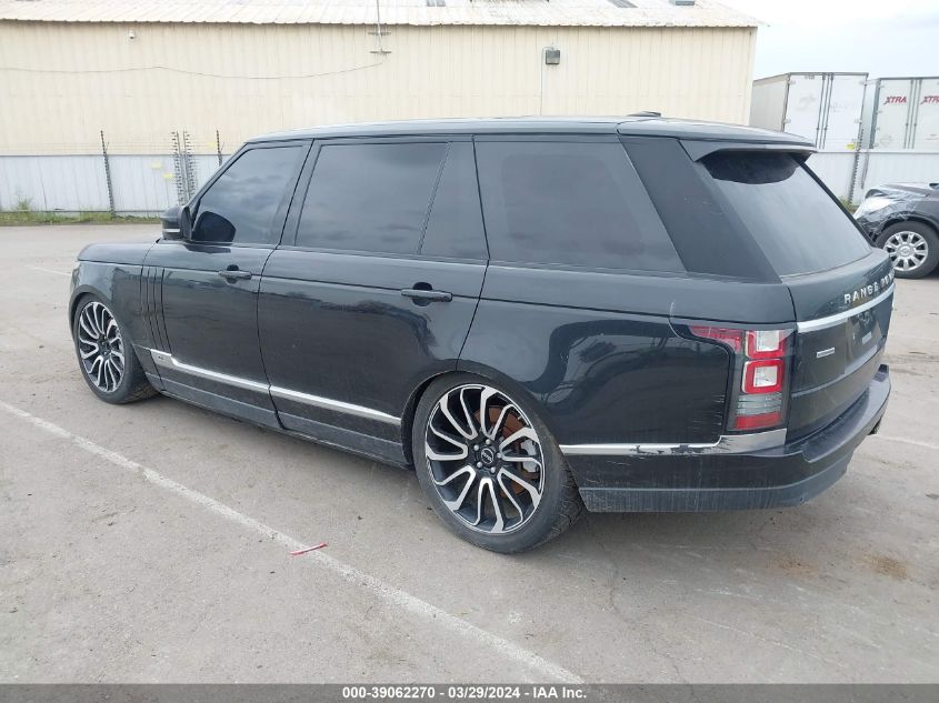 2014 Land Rover Range Rover 5.0L V8 Supercharged VIN: SALGS3TF1EA178763 Lot: 39062270