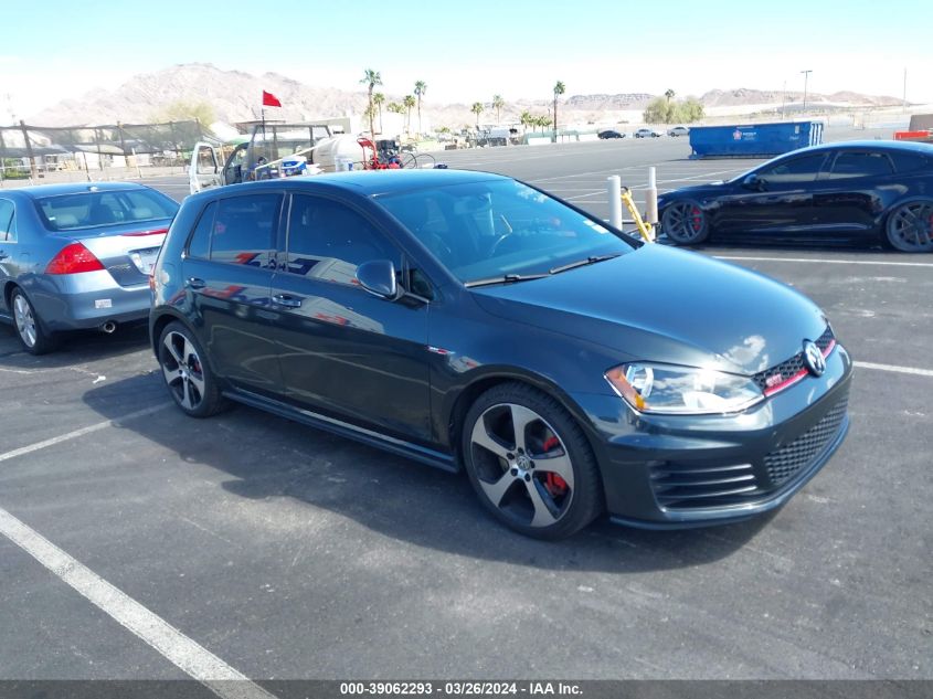 2015 VOLKSWAGEN GOLF GTI 2.0T AUTOBAHN W/PERFORMANCE PACKAGE 4-DOOR - 3VW447AU4FM056493