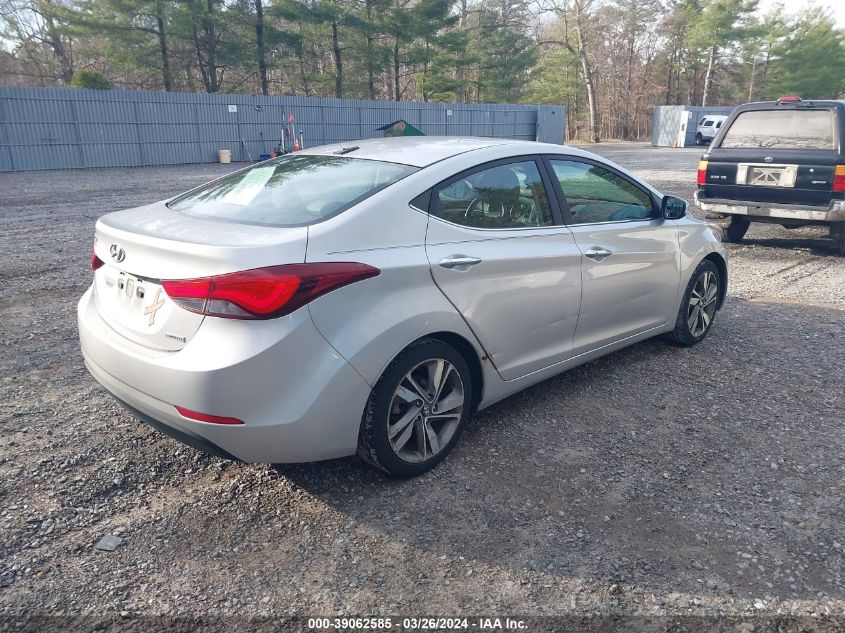 2015 HYUNDAI ELANTRA LIMITED - 5NPDH4AE7FH585991