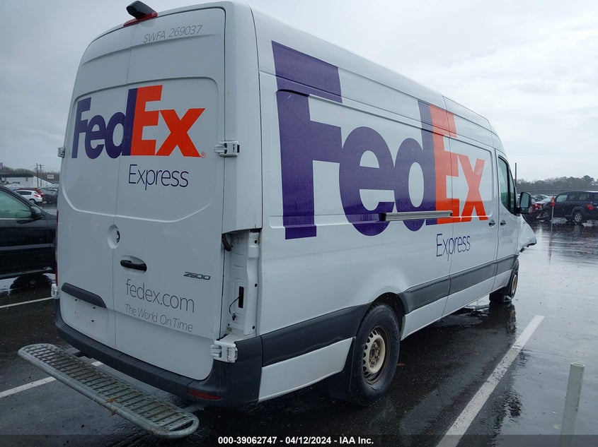 2021 MERCEDES-BENZ SPRINTER 2500 HIGH ROOF I4 DIESEL VIN: W1Y4DCHY2MT062338