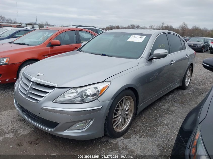2012 Hyundai Genesis 3.8 VIN: KMHGC4DD3CU208246 Lot: 39063295