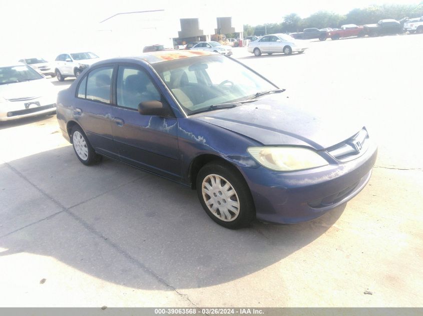 2HGES16524H559299 | 2004 HONDA CIVIC