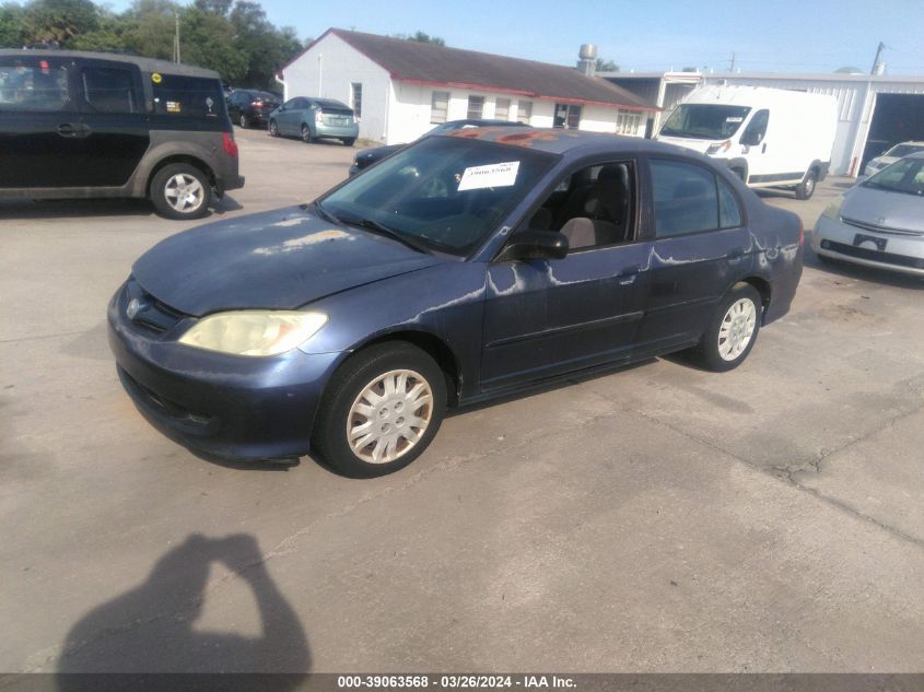 2HGES16524H559299 | 2004 HONDA CIVIC