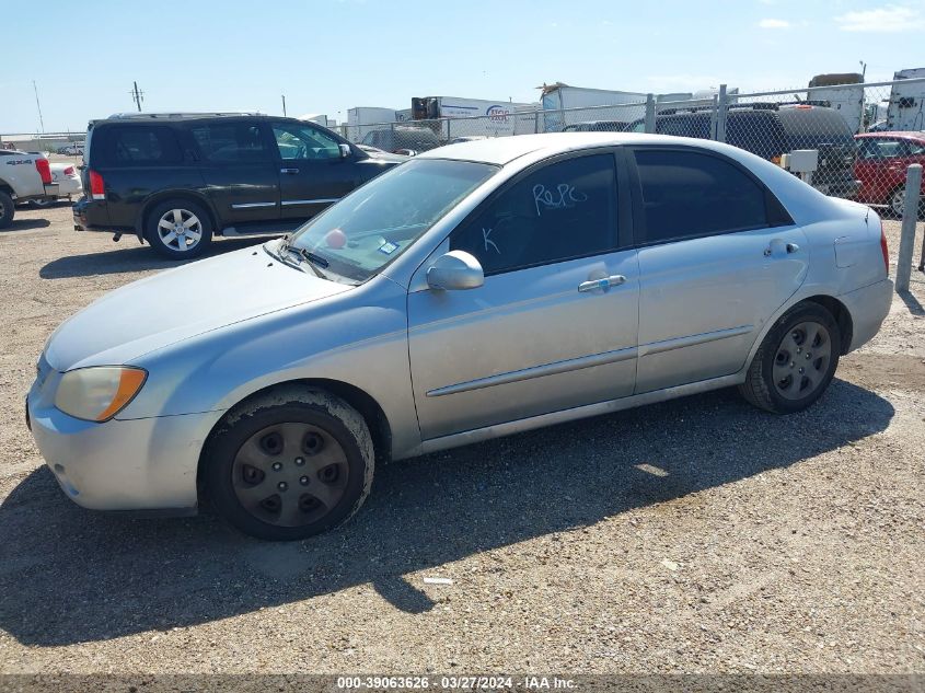 2005 Kia Spectra Ex/Lx/Sx VIN: KNAFE121255141053 Lot: 39063626