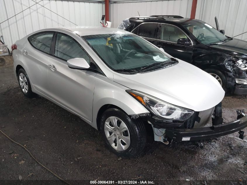 5NPDH4AE2GH761315 | 2016 HYUNDAI ELANTRA