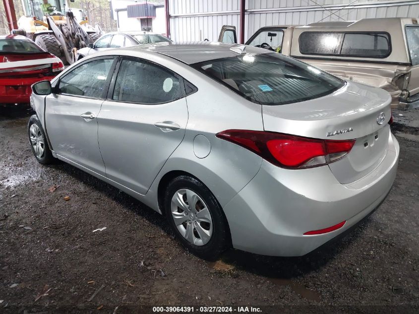 5NPDH4AE2GH761315 | 2016 HYUNDAI ELANTRA