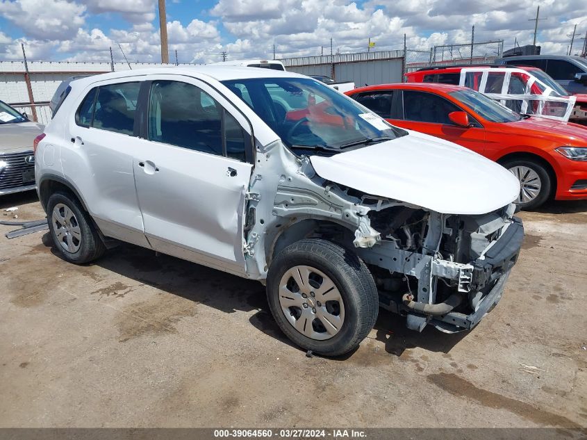 2017 Chevrolet Trax Ls VIN: 3GNCJKSB9HL159867 Lot: 39064560