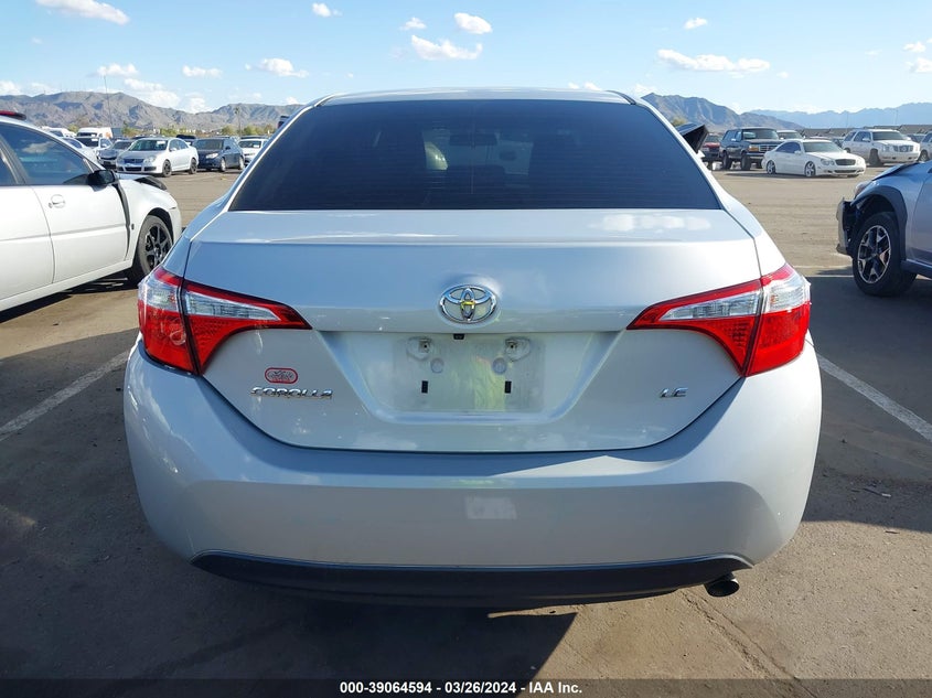 2016 TOYOTA COROLLA LE - 2T1BURHE9GC539542