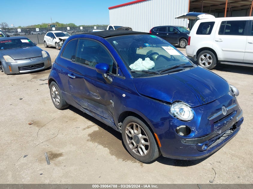 2012 Fiat 500C Lounge VIN: 3C3CFFER0CT118812 Lot: 39064788