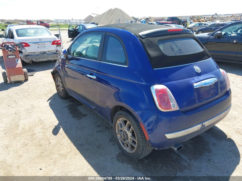 2012 Fiat 500C Lounge VIN: 3C3CFFER0CT118812 Lot: 39064788