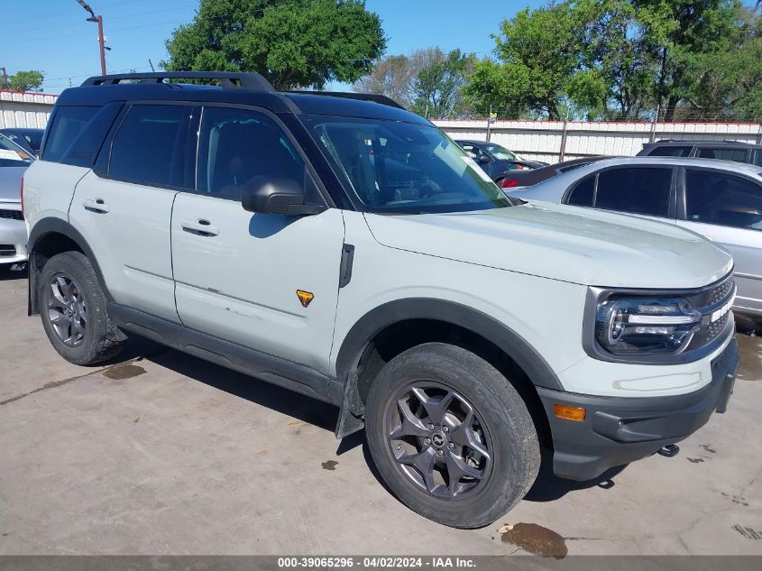 2022 Ford Bronco Sport Badlands VIN: 3FMCR9D92NRD82115 Lot: 39065296