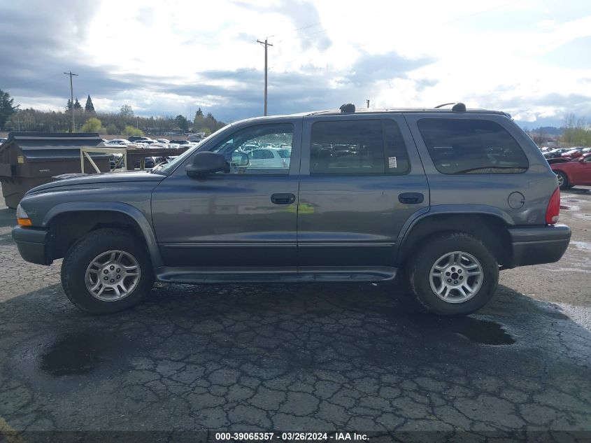 2003 Dodge Durango Slt VIN: 1D8HS48Z23F507749 Lot: 39065357