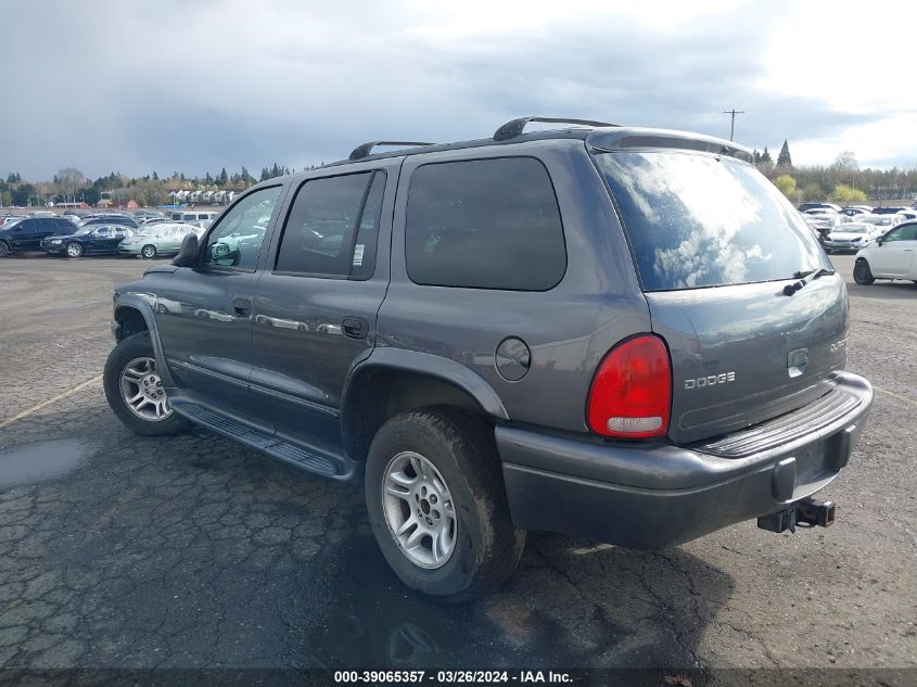 2003 Dodge Durango Slt VIN: 1D8HS48Z23F507749 Lot: 39065357