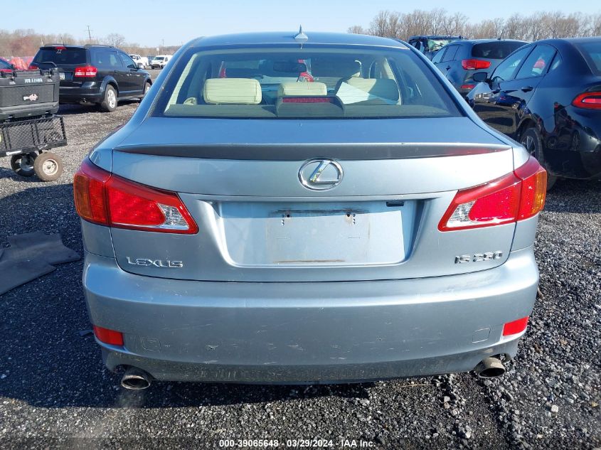 2009 Lexus Is 250 VIN: JTHBK262592088809 Lot: 39065648