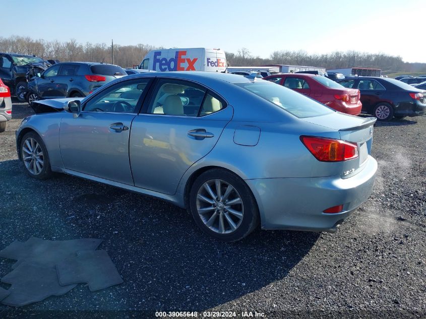 2009 Lexus Is 250 VIN: JTHBK262592088809 Lot: 39065648