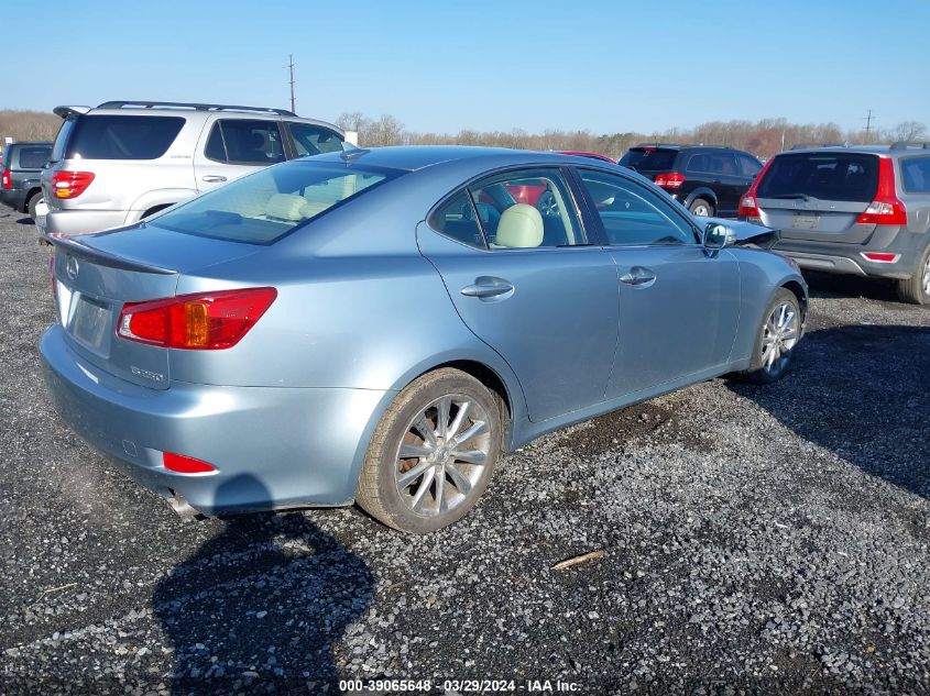 2009 Lexus Is 250 VIN: JTHBK262592088809 Lot: 39065648