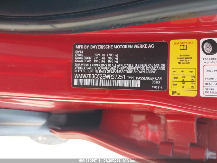 2014 MINI COUNTRYMAN COOPER - WMWZB3C52EWR37251