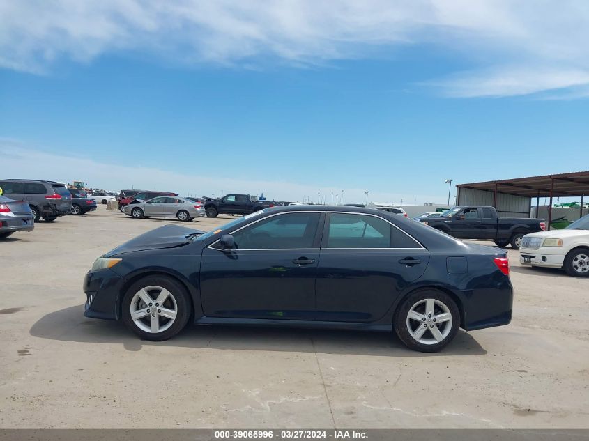 2013 Toyota Camry Se VIN: 4T1BF1FK6DU712884 Lot: 39065996