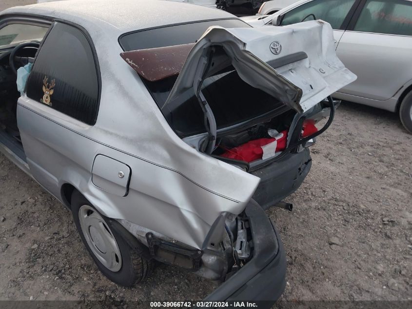 1997 Toyota Tercel Ce VIN: JT2AC52L1V0209313 Lot: 39066742