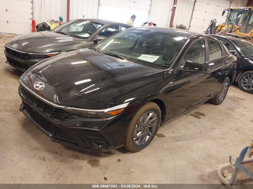 2024 HYUNDAI ELANTRA HYBRID BLUE - KMHLM4DJ1RU106535