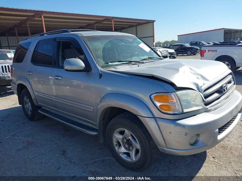 2002 Toyota Sequoia Sr5 V8 VIN: 5TDZT34A22S129103 Lot: 39067649