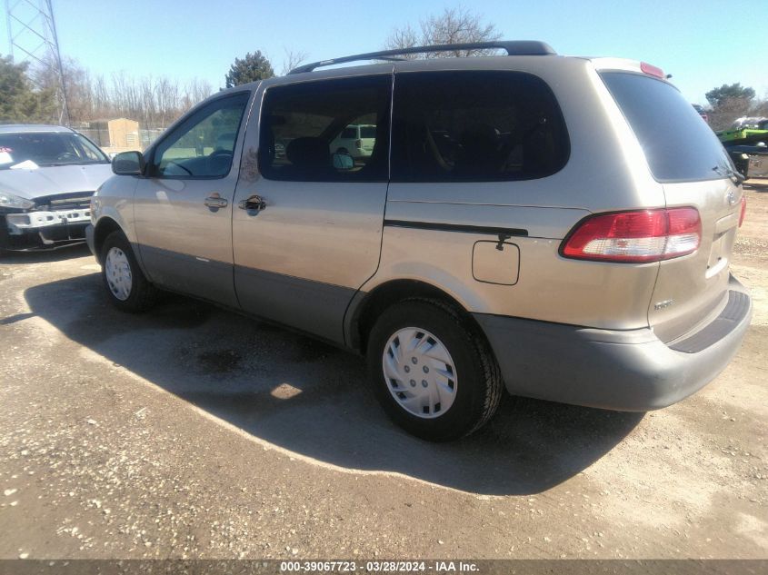 2001 Toyota Sienna Le VIN: 4T3ZF13CX1U409086 Lot: 39067723