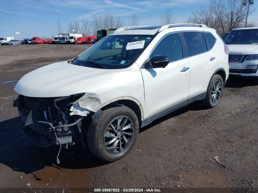 2015 Nissan Rogue Sl VIN: 5N1AT2MV4FC859642 Lot: 39067802