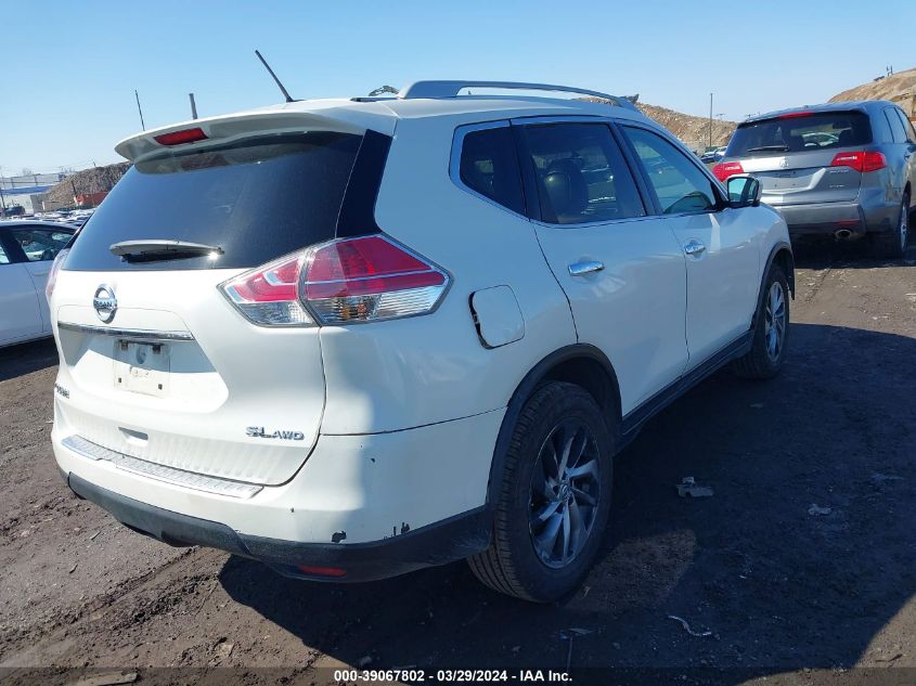 2015 Nissan Rogue Sl VIN: 5N1AT2MV4FC859642 Lot: 39067802